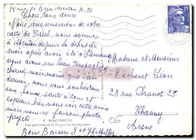 Ogólny widok i wierzchołek Bordighiera — wydawca A.P. (lub A.P. Fotograf) — Rewers