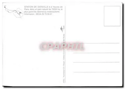 Estação de Dieuville — Departamento da Aube — Edição Ch. Royer — Verso