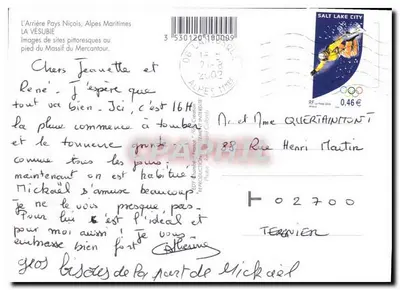 St Martin Vésubie — La Gordolasque, O Torrente da Vésubie, Boreon — Alpes Maritimes, França — Verso