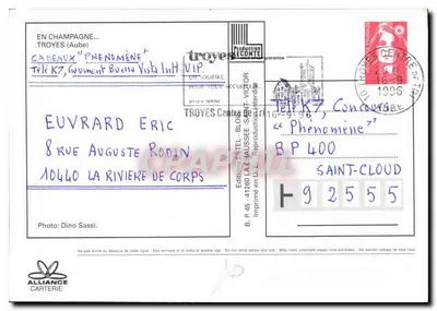 Troyes — Stolica Champagne — Wydawnictwo Estel-Sourire, nr 45 — Rewers
