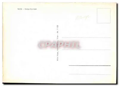 Trier - Kaiserthermen — Ruiny rzymskie z łukami z cegły — wydawca Niko Haas, Trier, n° T 155 — Rewers