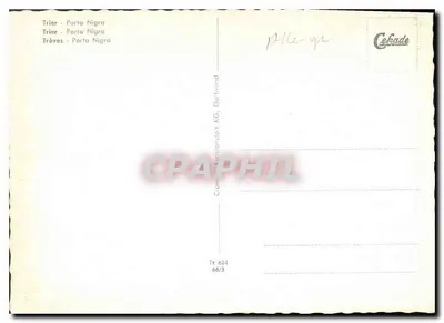 Trier — Porta Nigra — rzymska brama — Cekade KG, seria Tr 624 — Rewers
