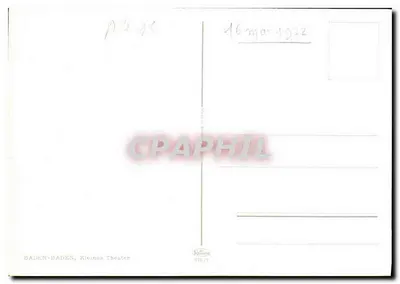 Baden-Baden — Teatr Rivines — wydawca P. P. P. nr 774/77 — Rewers