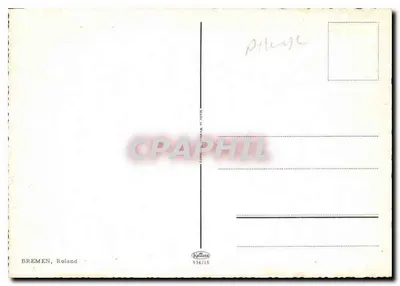 Bremen, Roland — estátua e mercado — Rolandsplatz — editor Rolands — Verso