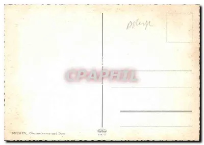 Bremen — Obernstraße e Igreja de São Pedro — editor Helltage, n° 934/17 — Verso
