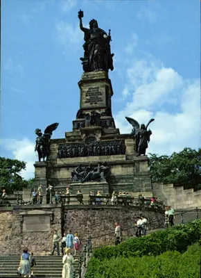 Niederwalddenkmal — monumento nacional em Niederwalddenkmal, Renânia-Palatina — editor S. Qualitätskarte, n° 933.151