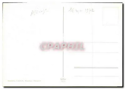 Baden-Baden — Kleines Theater — editor Kartus, n° 776/77 — Verso