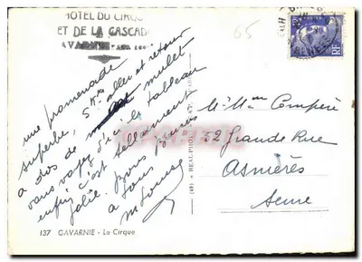 Cirque di Gavarnie — Vista panoramica — C.A.P. (Circuits d'Art Photographique) — Verso