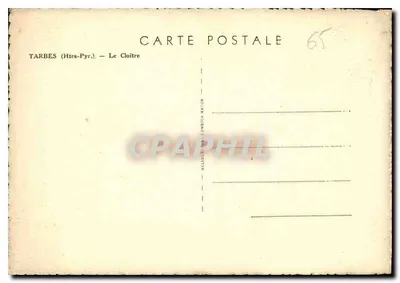 Tarbes (Htes-Pyr.) — Klasztor — Wydawca: Rada Miejska — Rewers