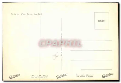 Port w St-Jean - Cap Ferrat — wydawca Pelletier, n°06 — Rewers