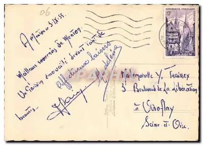 Widok na Menton i Włochy — Pene 419 — Rewers