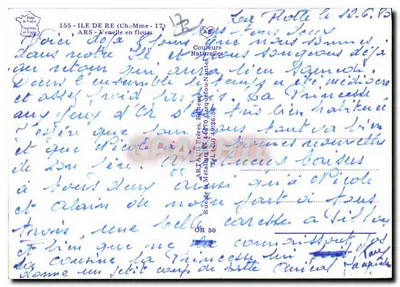 Rue de la Petite Île de Ré — kwiaty i białe domy — ARS - Ulica w kwiatach, Wydawca ARS — Rewers