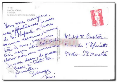 CANNES — La Croisette i Hotel Carlton — Wydawnictwo MAR — Rewers