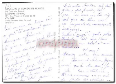 Farynka i zatoka Coubre — Brzeg Piękności (Charente-Maritime) — Éditeurs d'Art, Paryż — Rewers