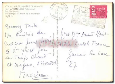 Visão da catedral de Angoulême — n°16 — Verso