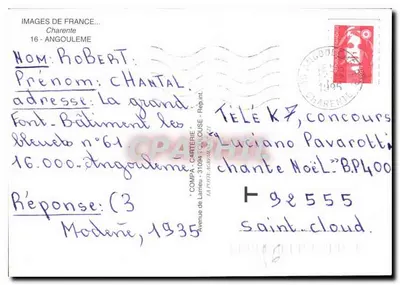 Angoulême — widok panoramiczny i zabytki — Rewers