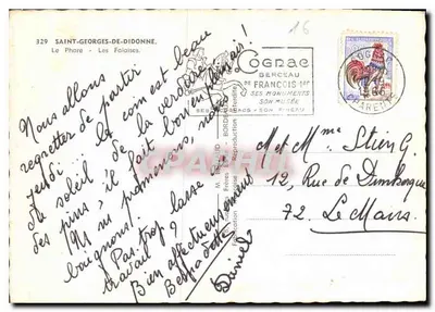Farol de Saint-Georges-de-Didonne — As Falésias — Cognac Berceau — Verso