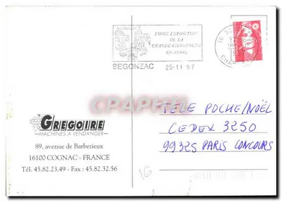 Bordas Suaves — Sinal de Trânsito — Segonzac, França — Verso