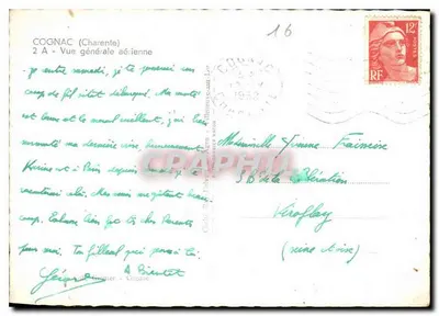 Cognac (Charente) — Algemene luchtfoto — Cognac - Alliergues (Agen) — Achterkant