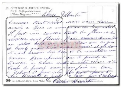 Hôtel Negresco — Nice — Les Editions Gilletta — Rewers