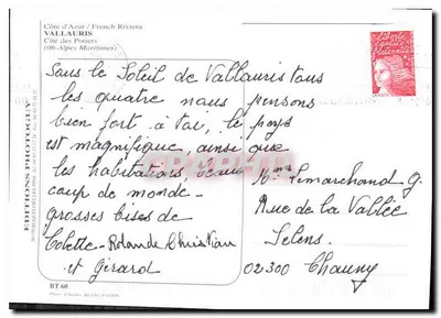 Vallauris — Cité dos Ceramistas — Edições Photoguy — Verso