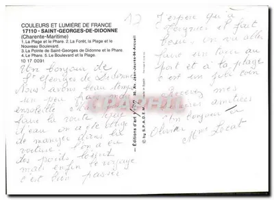 Saint-Georges-de-Didonne — Collage van 5 uitzichten — Uitgaven S.P.A.D.E.M. — Achterkant