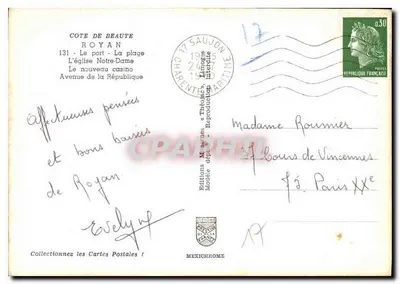 Royan — Pamiątki z Royan — Wydawnictwo IRIS — Rewers