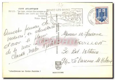 Paisagem de pinheiro ao entardecer — Ronce-les-Bains — Éditions Méditerranée & Théolèze — Verso