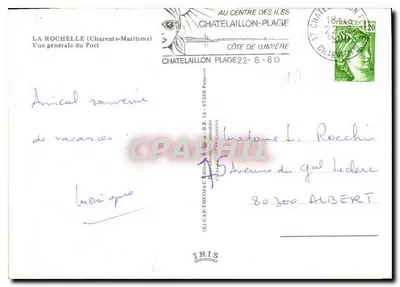 La Rochelle (Charente-Maritime) — Ogólny widok portu — Wydawnictwo IRIS — Rewers