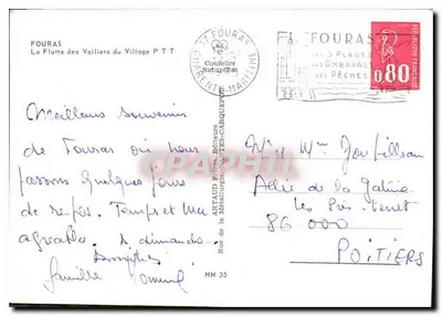 Fournas — A Frota de Barcos do Village — Artaud Frères, Editores — Verso