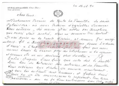 Saint-Palais-sur-Mer — Widok z powietrza — Cinq — Rewers
