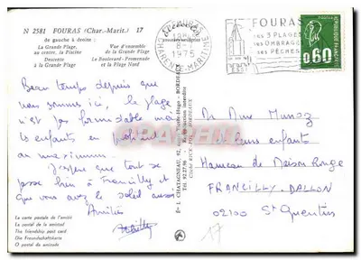 Fouras — Wybrzeże Saintonge — Wydawca E. Lévy, nr 2581 — Rewers
