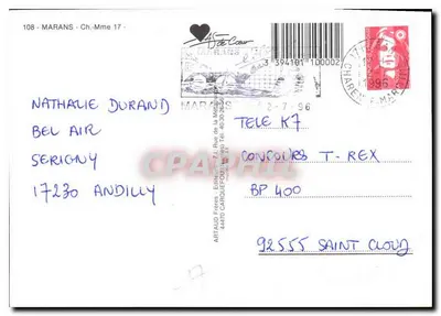 Marans - Porta do Marais — editor ARTAUD Frères, n° 108 — Verso