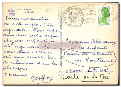 Rynek w Royan — Royan — ARUM-ÉDITIONS — Rewers
