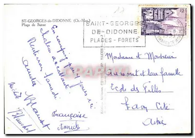 Spiaggia di Suzac — Saint-Georges-de-Diddonne — Edizioni A. Macon — Verso