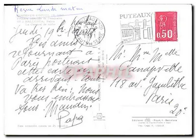 Katedra w Palma de Majorce — widok nocny — Ediciones Piqué, seria 136 — Rewers