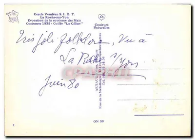Festa da Câline — La Roche-sur-Yon — Círculo Vendeano S.I.O.T. — Verso