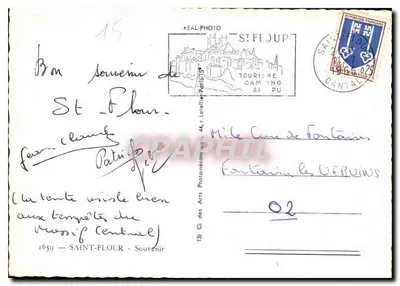 Saint-Flour — Herinnering aan Saint-Flour — Reële foto — Achterkant