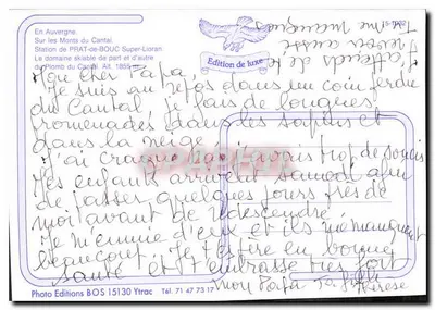 Monts du Cantal — Prat de Bouc — Auvergne — Rewers