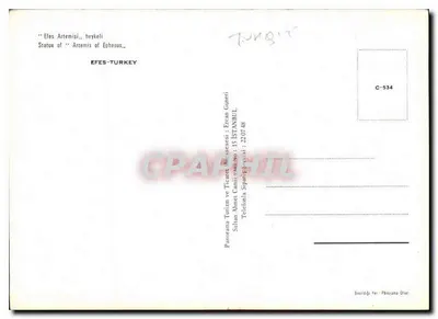 Statua Artemidy w Efezie — Efezie, Turcja — Panoramna Ticaret ve Ticaret Müzesi, Istanbul — Rewers