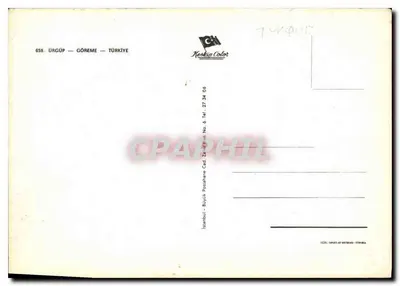 Wnętrze bizantyjskiego kościoła w Göreme — Turcja — wydawca Keskin Color, nr 659 — Rewers