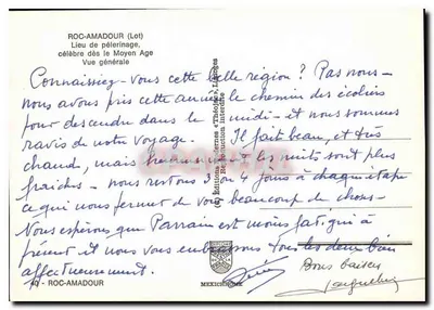 Rocamadour (Lot) — Lugar de peregrinación, famoso desde la Edad Media — Ediciones Modernas «Théâtre» — Reverso