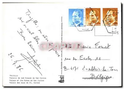 Trujillo — Palácio dos Duques de San Carlos — Editor Fiter-Dn. Morales, n° B-4171 — Verso