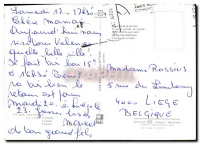 A Lonja de Valência — fachada gótica — editor Subirats-Casanovas, n° 1126 — Verso