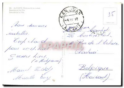 Alicante — Widok dnia i nocy — wydawca GARÇA & CIA, nr 68 — Rewers