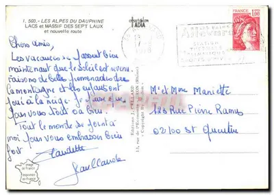 Os Sete Laux — Montanhas e estrada — Edições J. Cellard — Verso
