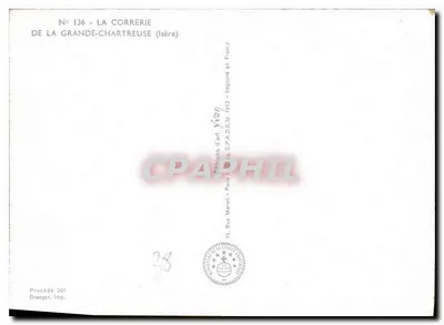 La Correrie de la Grande-Chartreuse — Isère — Ediciones de arte Yvon — Reverso