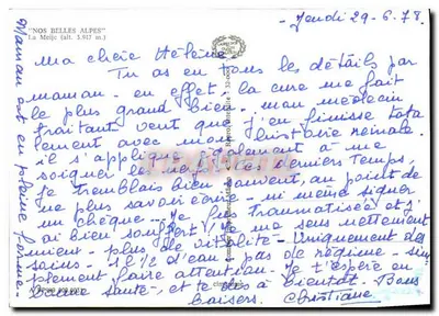 Alpy - La Meije (wys. 3.947 m.) — widok panoramiczny — wydawca Cing, nr 000 003 — Rewers