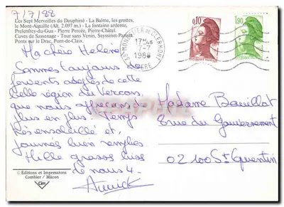 Siedem Cudów Dauphiné — Wydawnictwo i Druki Combier / Mâcon — Rewers