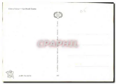 Côte d'Azur — Le Pouli Canto — Wydawca Mâcon — Rewers